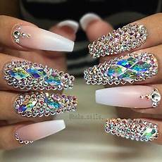 Crystal Rhinestone Nails