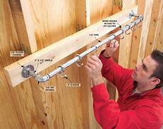 Long Wood Screw Pipe Clamps With Rubber